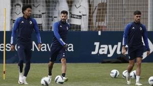Último entrenamiento de Osasuna antes de viajar a Brujas