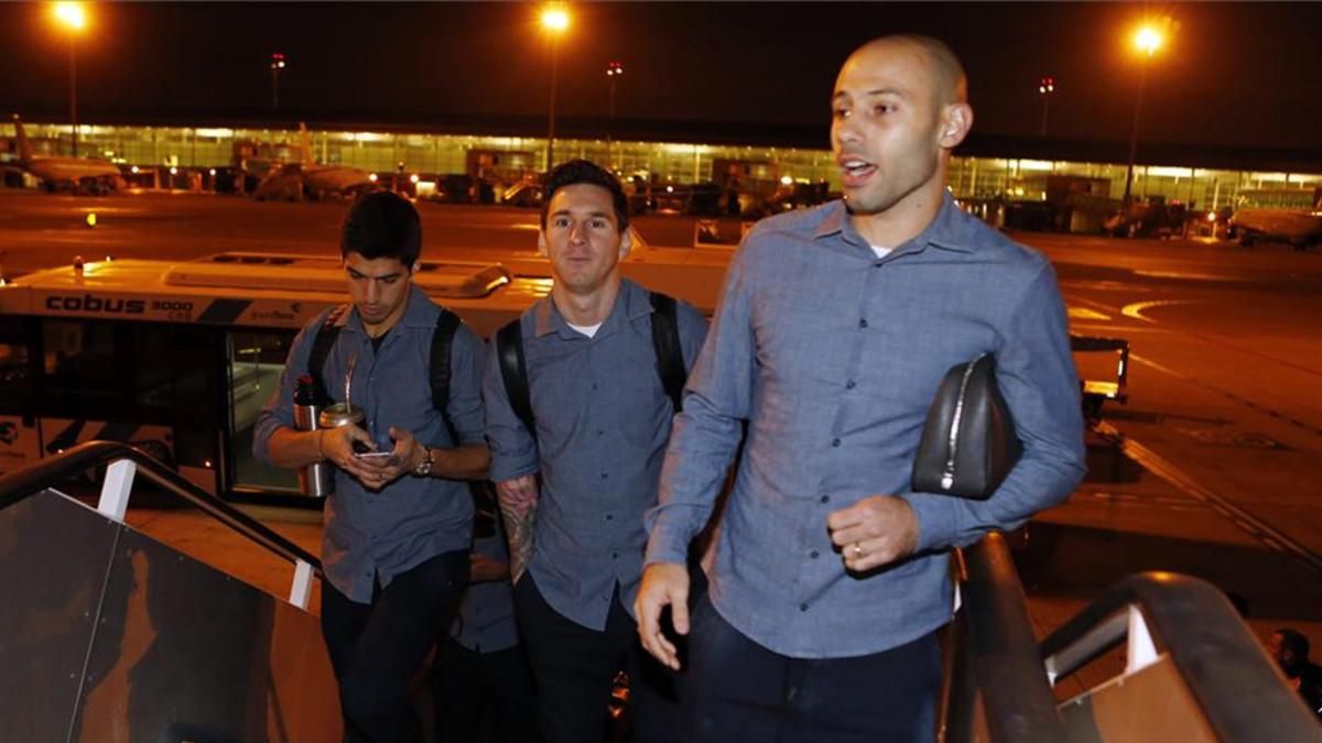 Mascherano, Messi y Luis Suárez mostraron la ambición que tiene el equipo por dar la vuelta a la situación que se vivió en Málaga y obtener un buen resultado en el partido de ida en Turín Mascherano, Messi y Luis Suárez mostraron la ambición que tiene el equipo por dar la vuelta a la situación que se vivió en Málaga y obtener un buen resultado en el partido de ida en Turín