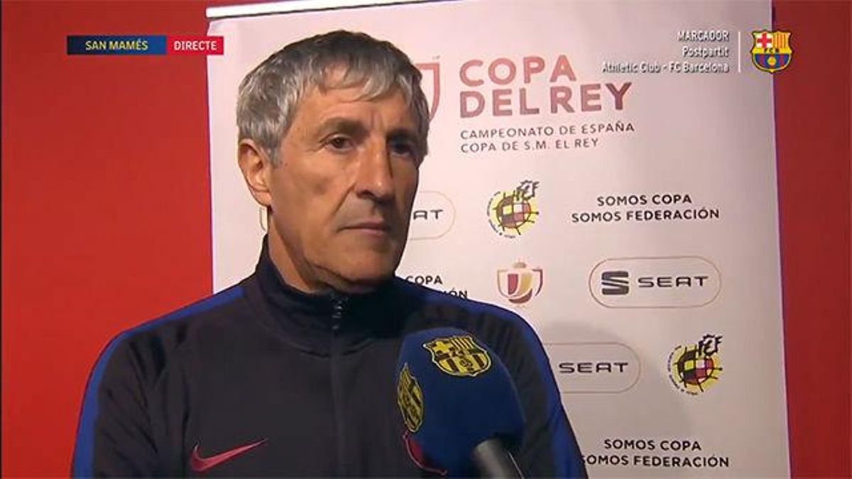 Quique Setien encouraged by Barça performance in Copa del Rey exit