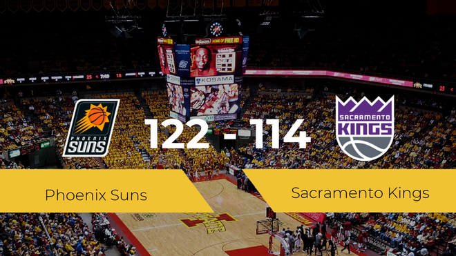 Phoenix Suns se impone a Sacramento Kings por 122-114 Phoenix Suns se impone a Sacramento Kings por 122-114