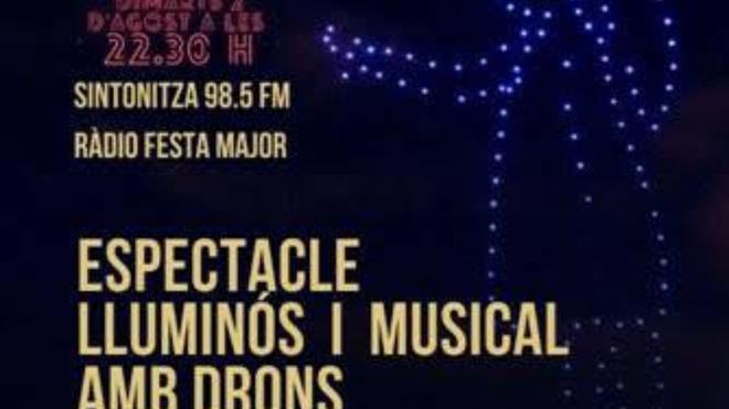 Un espectáculo luminoso y musical con drones sustituirá los fuegos artificiales de la Fiesta Mayor de Sant Julià de Lòria