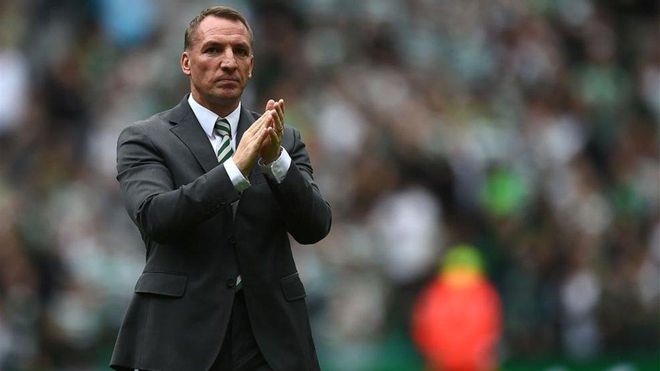 Rodgers durante un partido con el Celtic Rodgers durante un partido con el Celtic