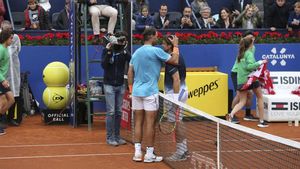 El abrazo entre Nadal y Ferrer hoy El abrazo entre Nadal y Ferrer hoy
