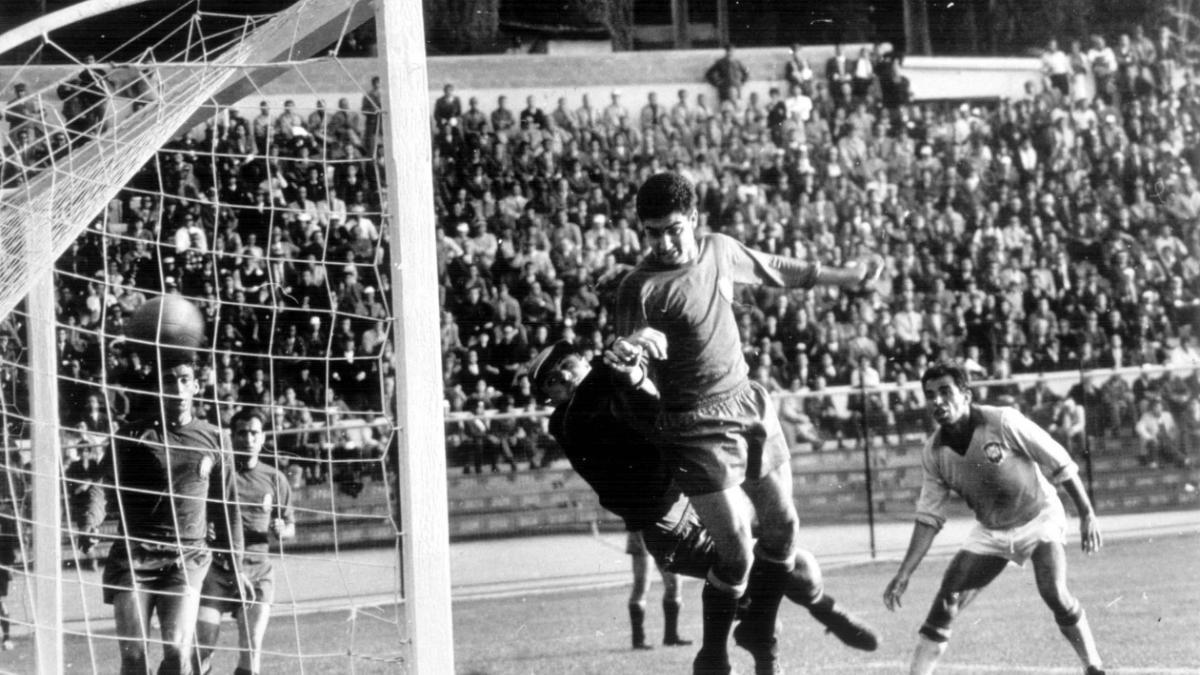 El momento en el que Amarildo marca el gol decisivo del Brasil-España (2-1) del Mundial de 1962
