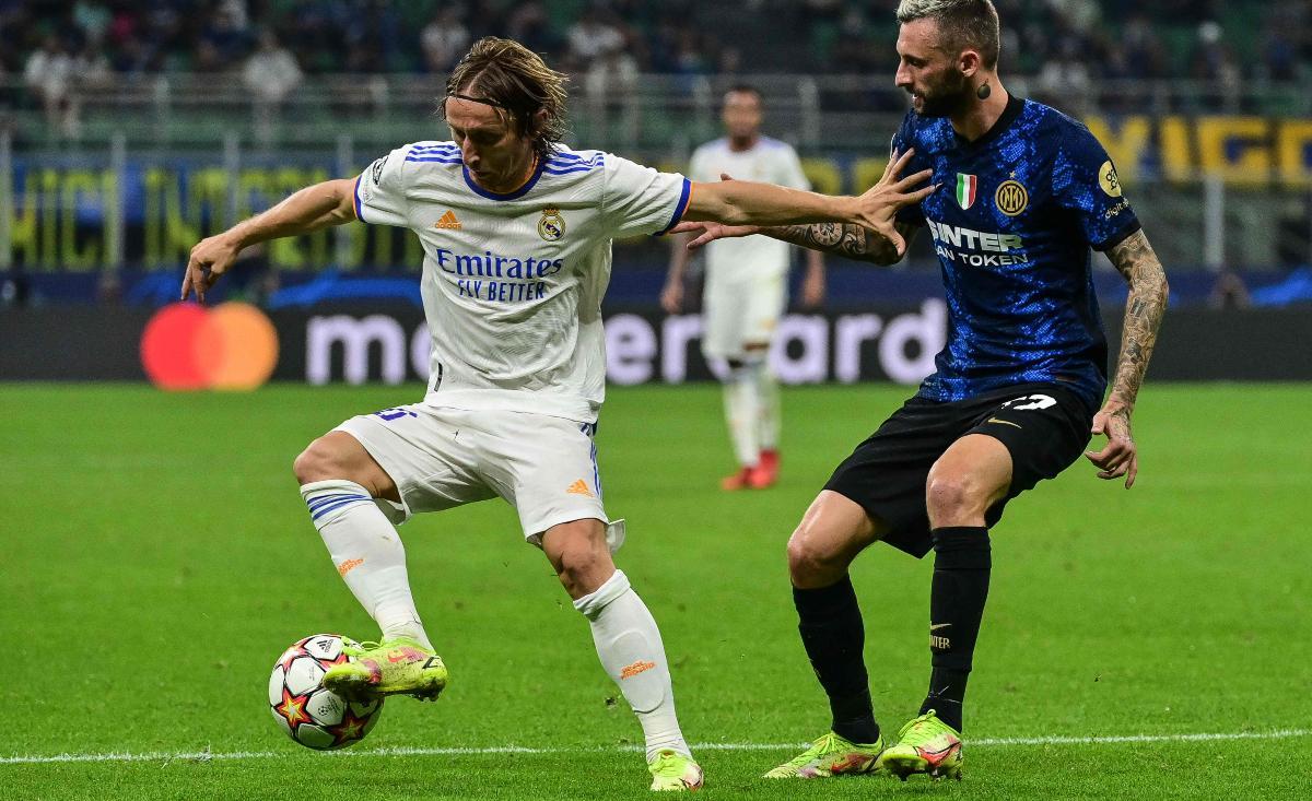 Luka Modric, en una acción del partido frente al Inter