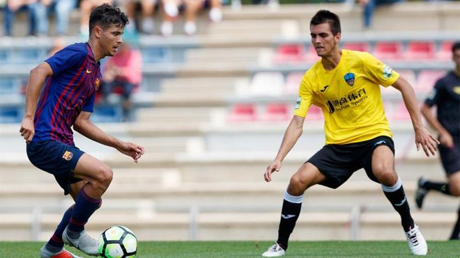 Lucas de Vega, en un partido con el Juvenil A Lucas de Vega, en un partido con el Juvenil A