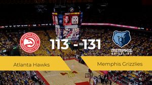 Triunfo de Memphis Grizzlies ante Atlanta Hawks por 113-131 Triunfo de Memphis Grizzlies ante Atlanta Hawks por 113-131