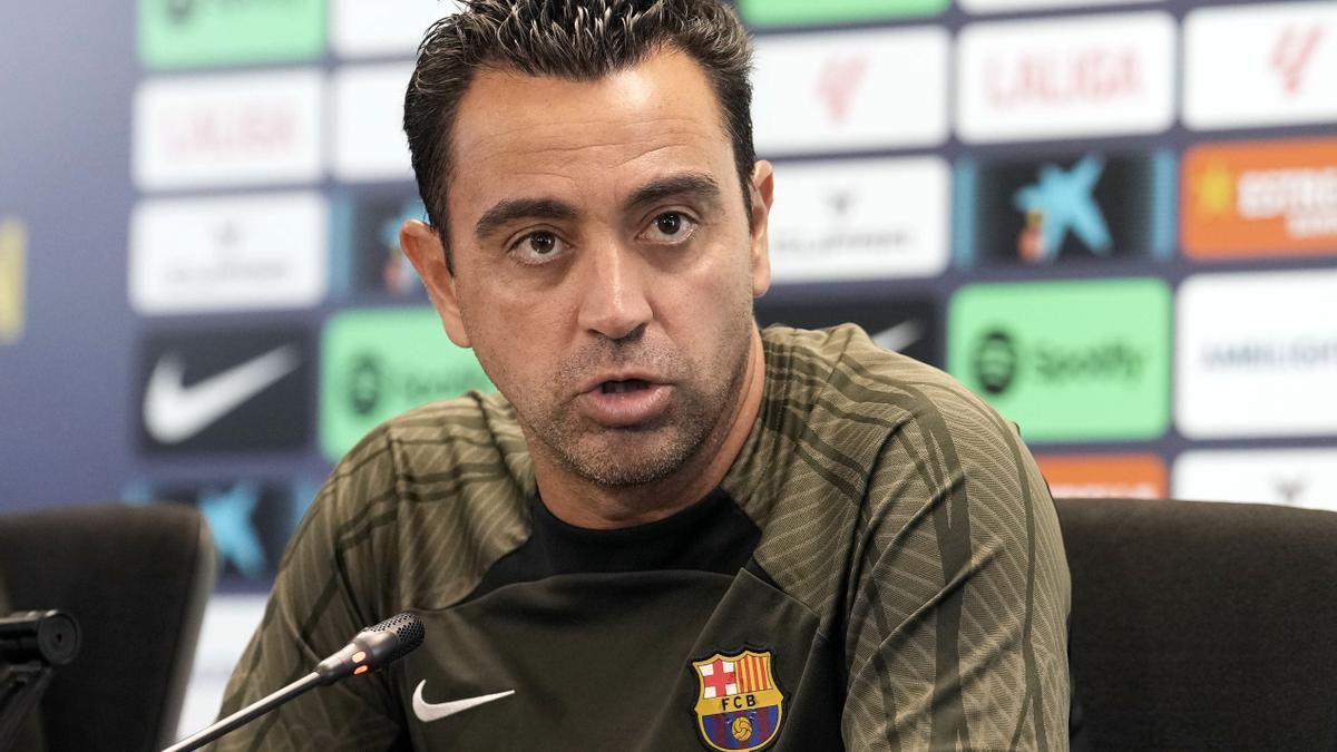 Conferência de imprensa de Xavi antes do Maiorca