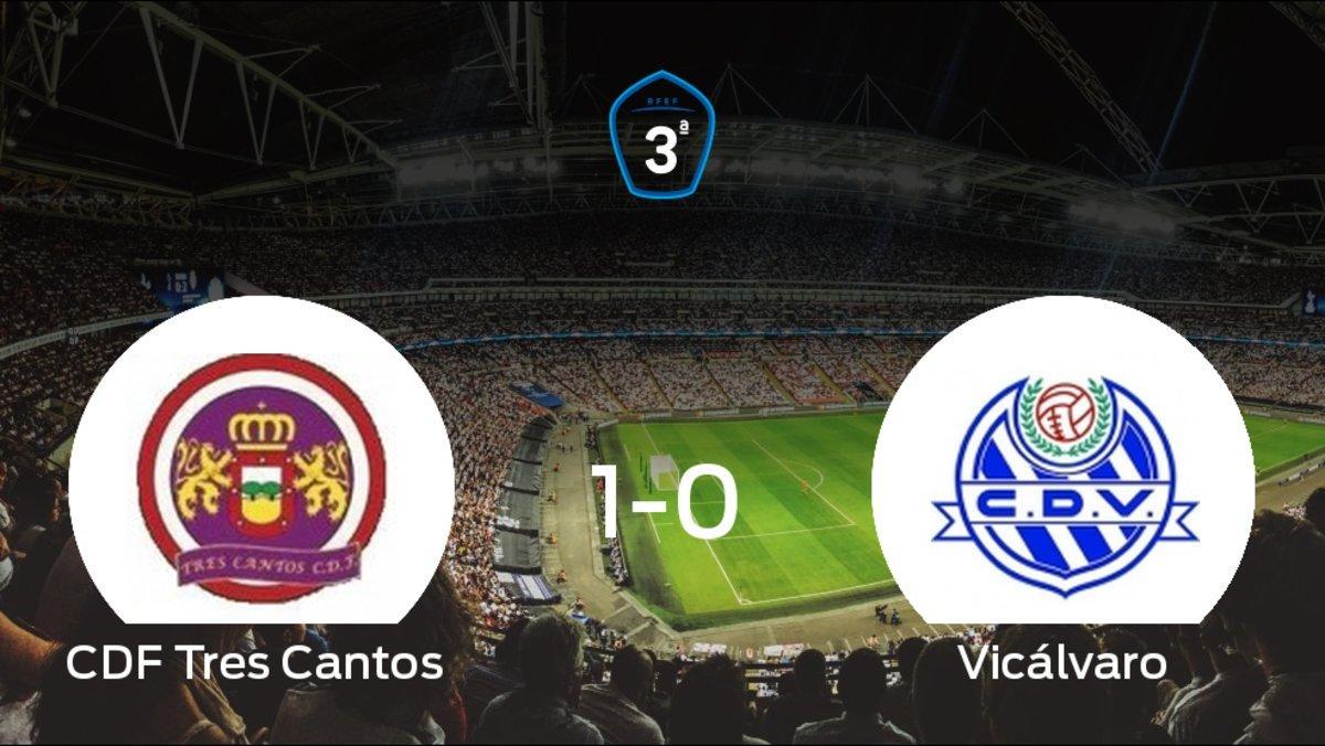 El Tres Cantos doblegó al Vicálvaro por 1-0