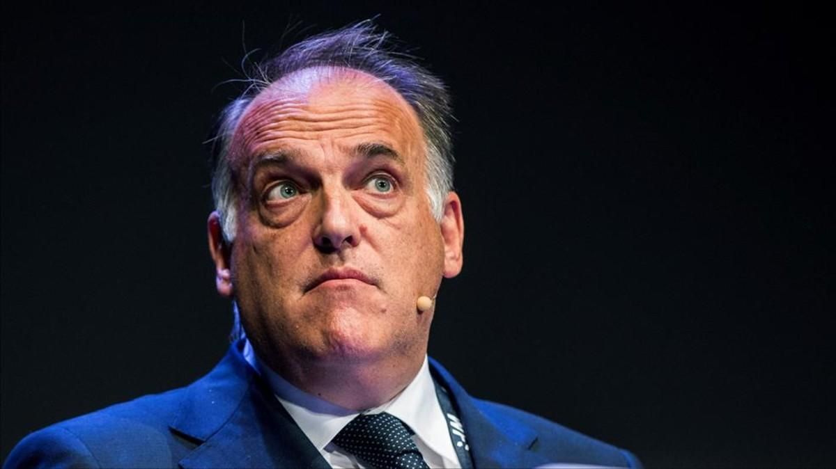 Javier Tebas no pierde ocasión para meter baza sobre todo Javier Tebas no pierde ocasión para meter baza sobre todo