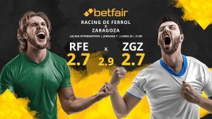 Racing Club Ferrol vs. Real Zaragoza: horario, TV, estadísticas, clasificación y pronósticos