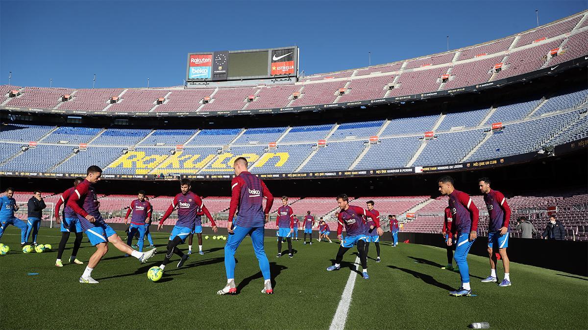 El Barça se activa en el Camp Nou horas antes de recibir al Betis