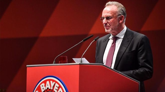 Karl-Heinz Rummenigge, director general del Bayern de Múnich. Karl-Heinz Rummenigge, director general del Bayern de Múnich.