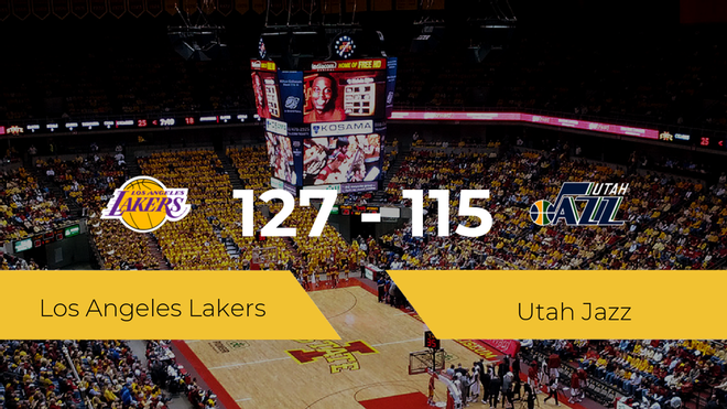 Los Angeles Lakers se impone por 127-115 frente a Utah Jazz Los Angeles Lakers se impone por 127-115 frente a Utah Jazz