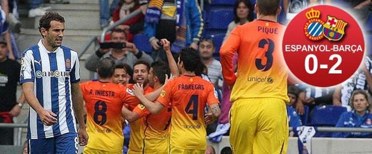 El Barça venció al Espanyol en el derbi