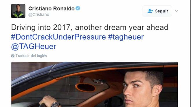 Un tuit de Cristiano Ronaldo es el mejor pagado Un tuit de Cristiano Ronaldo es el mejor pagado