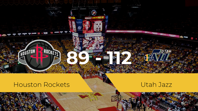 Triunfo de Utah Jazz ante Houston Rockets por 89-112 Triunfo de Utah Jazz ante Houston Rockets por 89-112