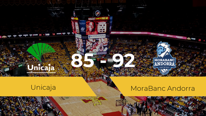 Triunfo del MoraBanc Andorra ante el Unicaja por 85-92 Triunfo del MoraBanc Andorra ante el Unicaja por 85-92