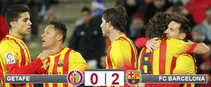 El Barça pudo celebrar un nuevo triunfo en Getafe y el pase a cuarto de la Copa, pero con el alto precio de la lesión de Neymar El Barça pudo celebrar un nuevo triunfo en Getafe y el pase a cuarto de la Copa, pero con el alto precio de la lesión de Neymar