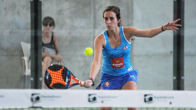 Marta Talaván, en uno de los partidos de dieciséisavos de final Marta Talaván, en uno de los partidos de dieciséisavos de final