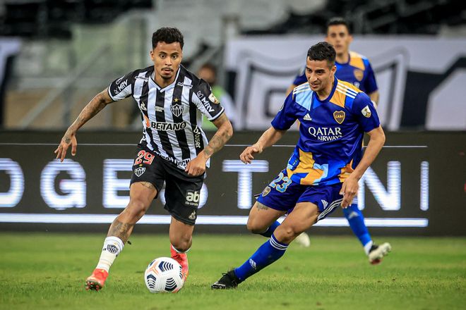 Un lance del Atlético Mineiro - Boca Juniors de la Libertadores. Un lance del Atlético Mineiro - Boca Juniors de la Libertadores.