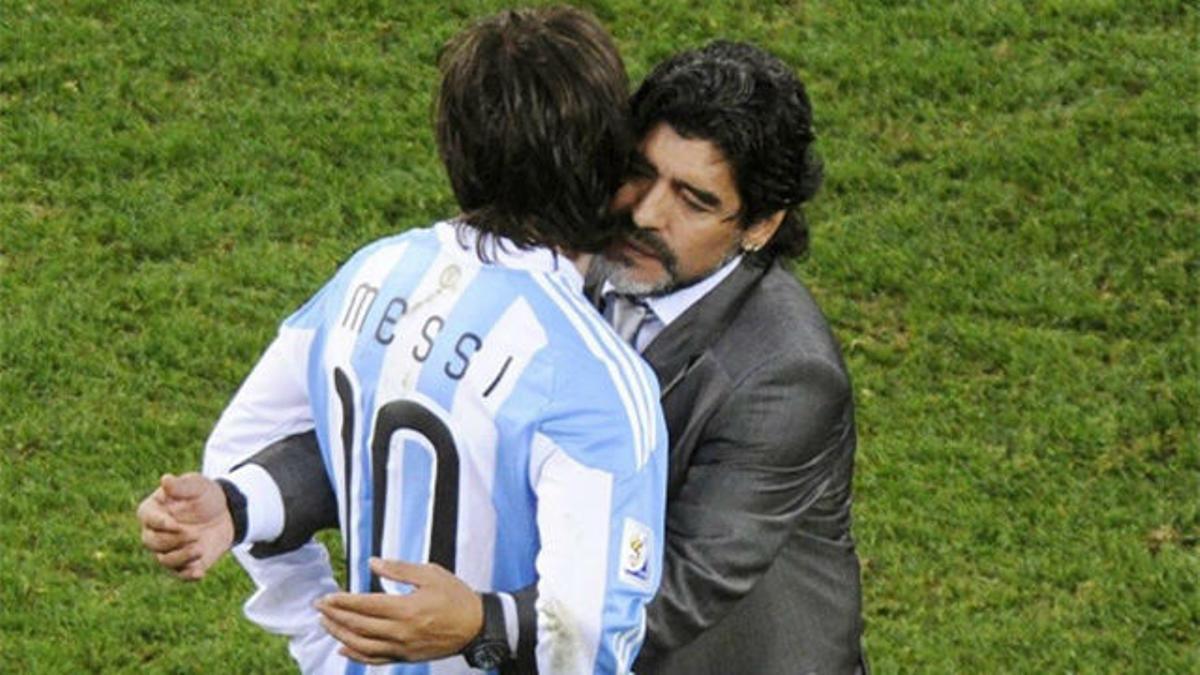 Lionel Messi's relationship with Diego Maradona - Football España