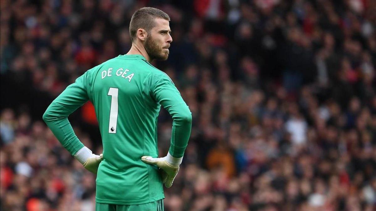 De Gea durante el partido entre el United y el Chelsea en la Premier League De Gea durante el partido entre el United y el Chelsea en la Premier League