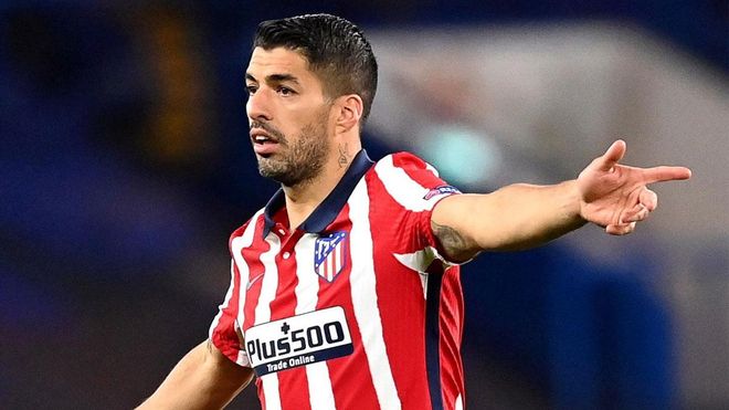 Luis Suárez, durante el partido del Atlético contra el Chelsea Luis Suárez, durante el partido del Atlético contra el Chelsea