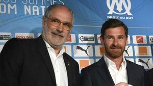 Andoni Zubizarreta y André Villas-Boas, director deportivo y entrenador del OM Andoni Zubizarreta y André Villas-Boas, director deportivo y entrenador del OM