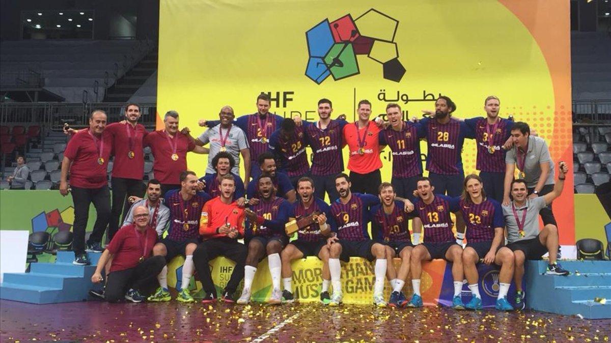 El Barça Lassa celebró a lo grande su cuarto título mundial
