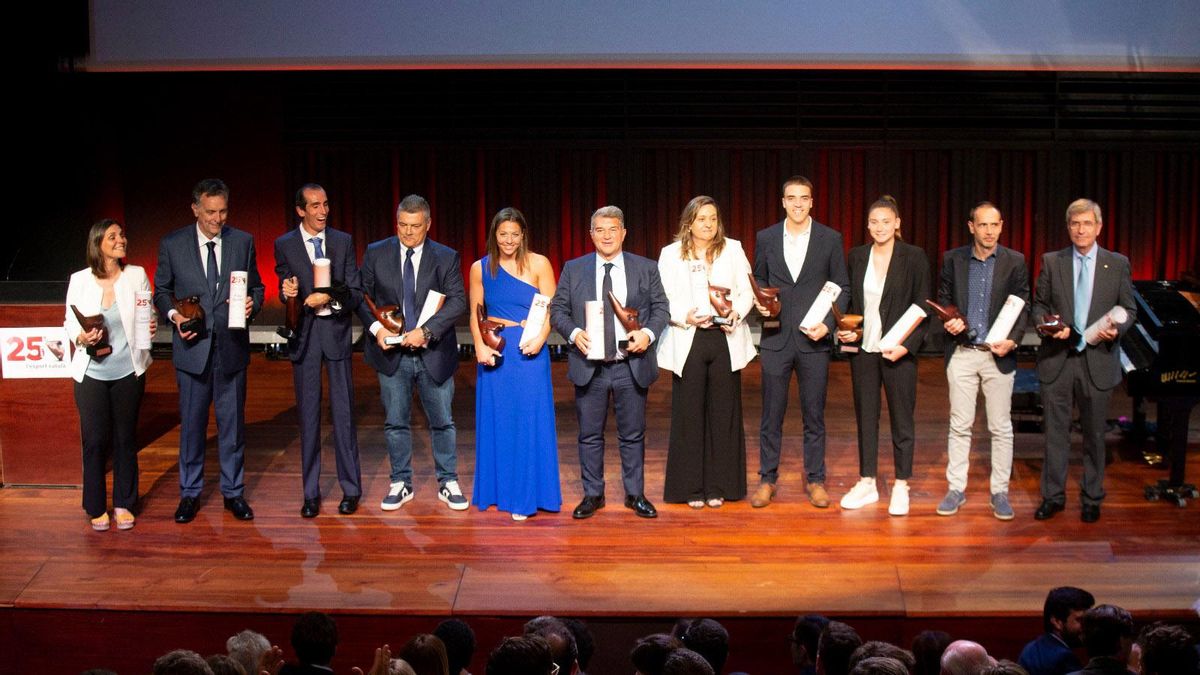 Todos los premiados en la Festa de lEsport Català Todos los premiados en la Festa de lEsport Català