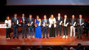 Todos los premiados en la Festa de lEsport Català