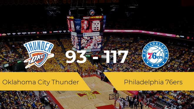 Philadelphia 76ers vence a Oklahoma City Thunder por 93-117 Philadelphia 76ers vence a Oklahoma City Thunder por 93-117