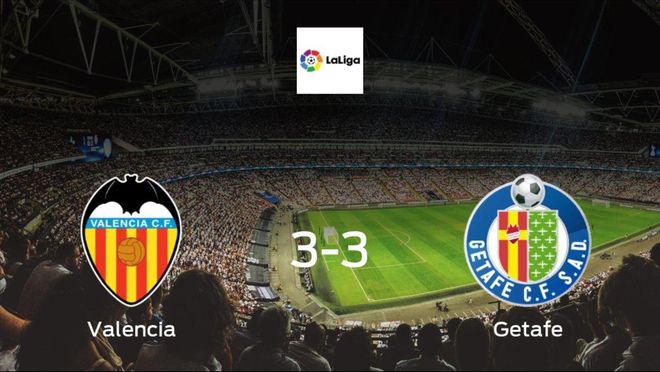 Valencia drop points against Getafe3-3 at Mestalla Valencia drop points against Getafe3-3 at Mestalla