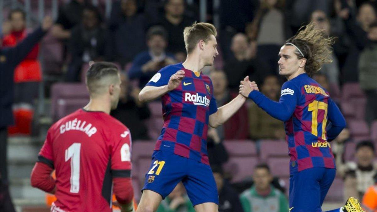 Antoine Griezmann abrió la goleada del FC Barcelona al Leganés en la Copa del Rey