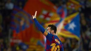 Control de escándalo en el segundo gol de Messi ante el Valladolid