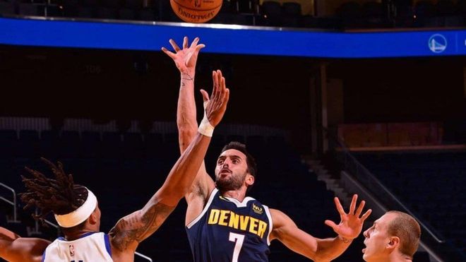 Campazzo, en su estreno Campazzo, en su estreno