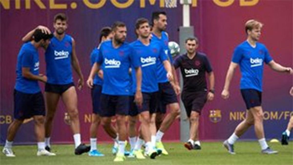 El Barça vuelve a los entrenamientos tras la derrota ante el Levante