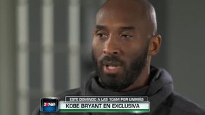 Kobe Bryant, en el momento de la entrevista Kobe Bryant, en el momento de la entrevista