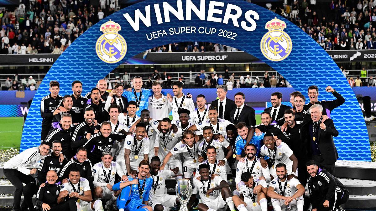 El Madrid levantó su quinta Supercopa de Europa