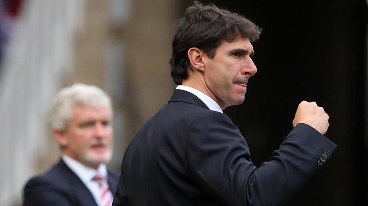 Aitor Karanka, durante su etapa en el banquillo del Middlesbrough Aitor Karanka, durante su etapa en el banquillo del Middlesbrough