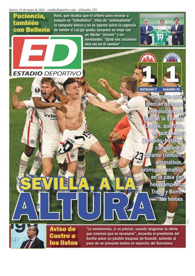 Estas son las portadas de la prensa deportiva de hoy