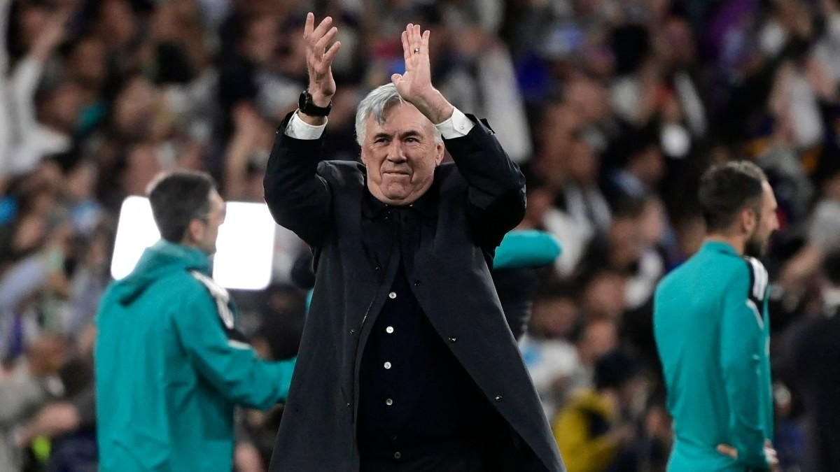 Carlo Ancelotti celebra el acceso a la final de la Champions League Carlo Ancelotti celebra el acceso a la final de la Champions League