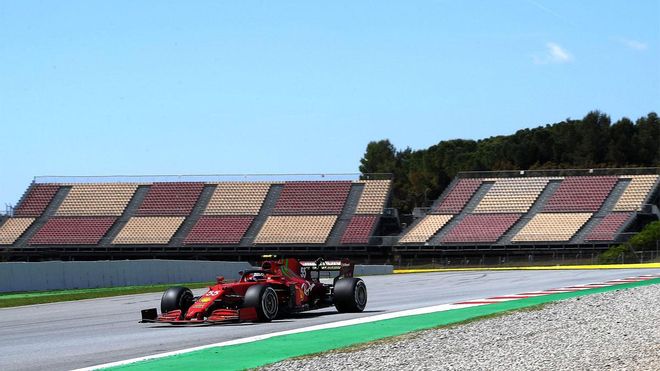 Carlos Sainz espera un GP de España muy intenso y lamenta la falta de público Carlos Sainz espera un GP de España muy intenso y lamenta la falta de público