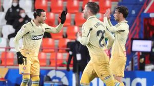 Los jugadores del Espanyol, celebrando el gol del empate Los jugadores del Espanyol, celebrando el gol del empate