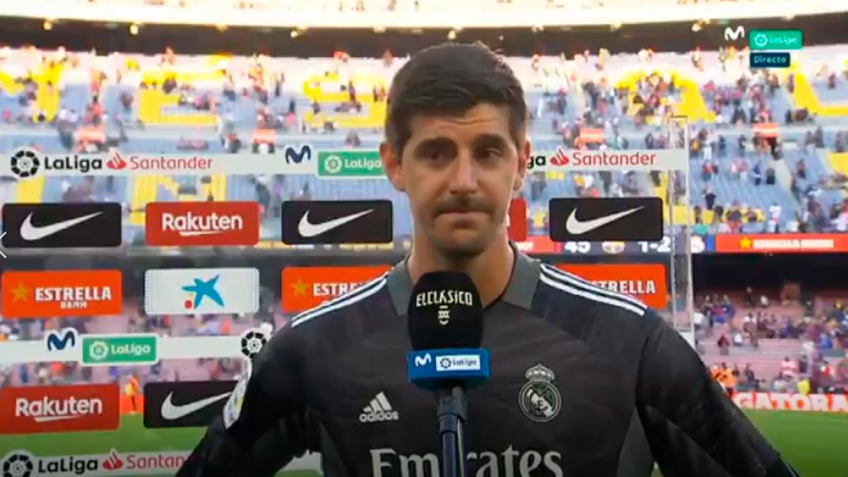 Real Madrid goalkeeper Thibuat Courtois insists: “I felt some pain”