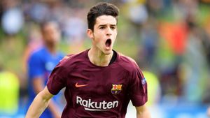 Alejandro Marqués, goleador en la final de la Youth League 2018 Alejandro Marqués, goleador en la final de la Youth League 2018