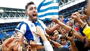 Borja pisó y dejó huella en el RCDE Stadium Borja pisó y dejó huella en el RCDE Stadium