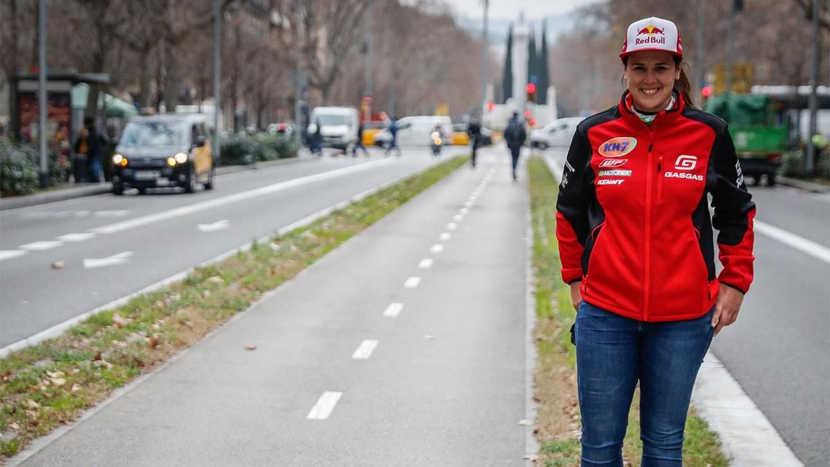 Laia Sanz, en Barcelona a su regreso del Dakar Laia Sanz, en Barcelona a su regreso del Dakar
