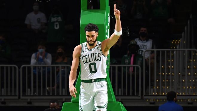 Jayson Tatum, durante un partido con los Boston Celtics Jayson Tatum, durante un partido con los Boston Celtics